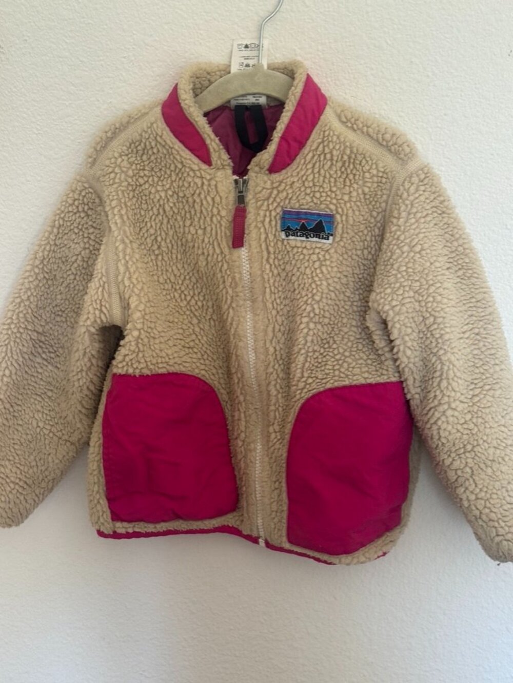 Patagonia Baby Retro-X Fleece Jacket Natural Pink 5T